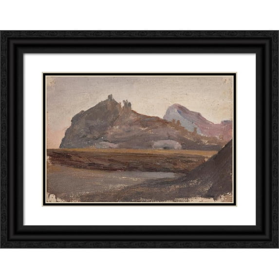 Jan Ciągliński 14x11 Black Ornate Wood Framed Double Matted Museum Art Print Titled: Sudak 4 (1904)