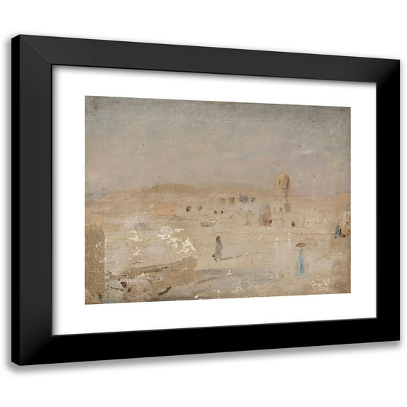 Jan Ciągliński 14x12 Black Modern Framed Museum Art Print Titled - From Cairo. from the Journey to Egypt (1903)