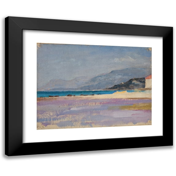 Jan Ciągliński 14x12 Black Modern Framed Museum Art Print Titled - Italy (Ventimiglia) (About 1900)