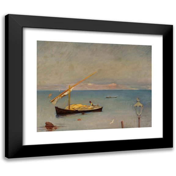 Jan Ciągliński 14x12 Black Modern Framed Museum Art Print Titled - That Bosphorus (1899)