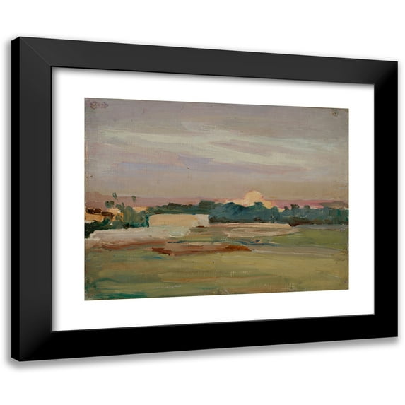 Jan Ciągliński 14x12 Black Modern Framed Museum Art Print Titled - The Sirocco (1909)