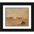 thumbnail image 1 of Jan Ciągliński 14x12 Black Ornate Wood Framed Double Matted Museum Art Print Titled: Colours of Egypt - Nile. from the Journey to Egypt (1903), 1 of 5