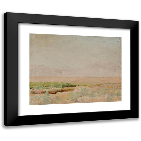 Jan Ciągliński 18x15 Black Modern Framed Museum Art Print Titled - Desert - from Kislovodsk to Samarkand. from the Journey to Turkestan (1912)