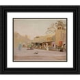 thumbnail image 1 of Jan Ciągliński 18x15 Black Ornate Wood Framed Double Matted Museum Art Print Titled - Marketplace in Bukhara. from the Journey to Turkestan (1912), 1 of 5