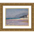 thumbnail image 1 of Jan Ciągliński 18x15 Gold Ornate Wood Frame and Double Matted Museum Art Print Titled - Italy (Ventimiglia) (About 1900), 1 of 4