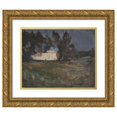 thumbnail image 1 of Jan Ciągliński 18x15 Gold Ornate Wood Frame and Double Matted Museum Art Print Titled - Northern Studies (The White Night) (1908), 1 of 4