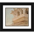 thumbnail image 1 of Jan Ciągliński 24x20 Black Ornate Framed Double Matted Museum Art Print Titled: Temple in Udaipur. from the Journey to India (1907), 1 of 5