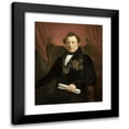 thumbnail image 1 of Jan Cornelis van Rossum 15x18 Black Modern Framed Museum Art Print Titled - Portrait of Coenraad Van Hulst, Actor, as President of the Arts-Promoting Company Vw in Amsterdam (So Named After, 1 of 5