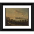 thumbnail image 1 of Jan Feliks Piwarski 18x15 Black Ornate Wood Framed Double Matted Museum Art Print Titled - Saska Kępa - Landscape at Sunset, 1 of 5
