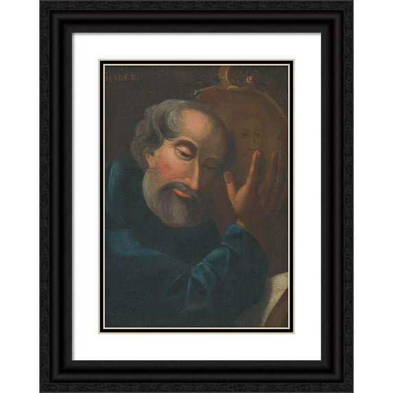 Jan Fignowski 14x18 Black Ornate Wood Framed Double Matted Museum Art Print Titled - Saint Judas Thaddeus (1795-1805)