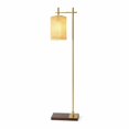 thumbnail image 1 of Jan Floor Lamp with Rattan Shade and Brass Frame, 1 of 8