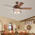 thumbnail image 1 of Jan Gee Satin Bronze 52-inch 5 Blade Ceiling Fan, 1 of 6