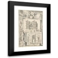 thumbnail image 1 of Jan Goeree 11x14 Black Modern Framed Museum Art Print Titled - A Reconstruction of the Temple of Janus (Above) and a View of the Ruins (Below) (Before 1704), 1 of 5