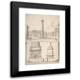 thumbnail image 1 of Jan Goeree 17x24 Black Modern Framed Museum Art Print Titled - A View of the Column of Trajan (Above) with Details (Below) (Before 1704), 1 of 5