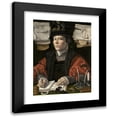 thumbnail image 1 of Jan Gossaert 11x14 Black Modern Framed Museum Art Print Titled - Portrait of a Merchant (C. 1530), 1 of 5