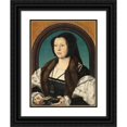 thumbnail image 1 of Jan Gossaert 15x18 Black Ornate Wood Framed Double Matted Museum Art Print Titled - Anna Van Bergen (C. 1526-30), 1 of 5