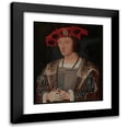 thumbnail image 1 of Jan Jansz Mostaert 20x24 Black Modern Framed Museum Art Print Titled - Portrait of a Man Putting on a Glove (1520), 1 of 5