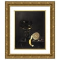 thumbnail image 1 of Jan Jansz. Van De Velde III 20x24 Gold Ornate Framed and Double Matted Museum Art Print Titled - Still Life with Wine Glass and Cut Lemon (1649), 1 of 4