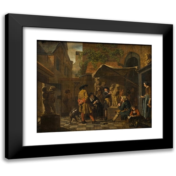 Jan Josef Horemans The Elder 18x15 Black Modern Framed Museum Art Print Titled - A Sculptor's Studio