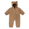 thumbnail image 1 of Jan & Jul Baby Boy Warm Fleece Bunting Suit (Soft Brown, 12-18 Months), 1 of 7