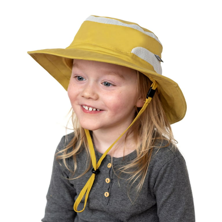 Jan & Jul Child Fishing Hat, Cotton Sun-hat for Kids with UV Protection  (Color: Yellow)