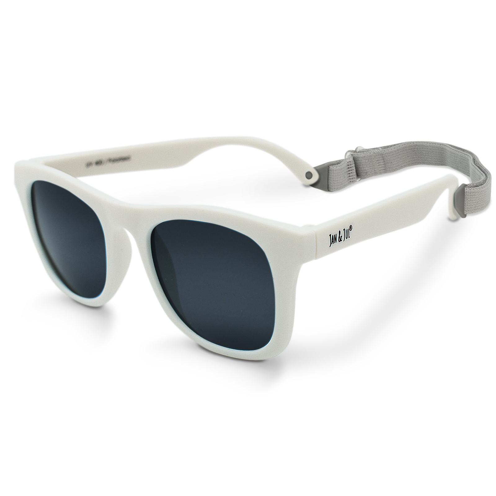 Jan & Jul Infant Sunglasses with Strap, Polarized UV400 Protection (S: 6 Months -2 Years, White) - image 1 of 7