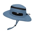 thumbnail image 1 of Jan & Jul Kids Adjustable Hiking Hat with 50+ UPF Sun Protection Beige (Dusty Blue, Size XL: 5-12 Years), 1 of 6