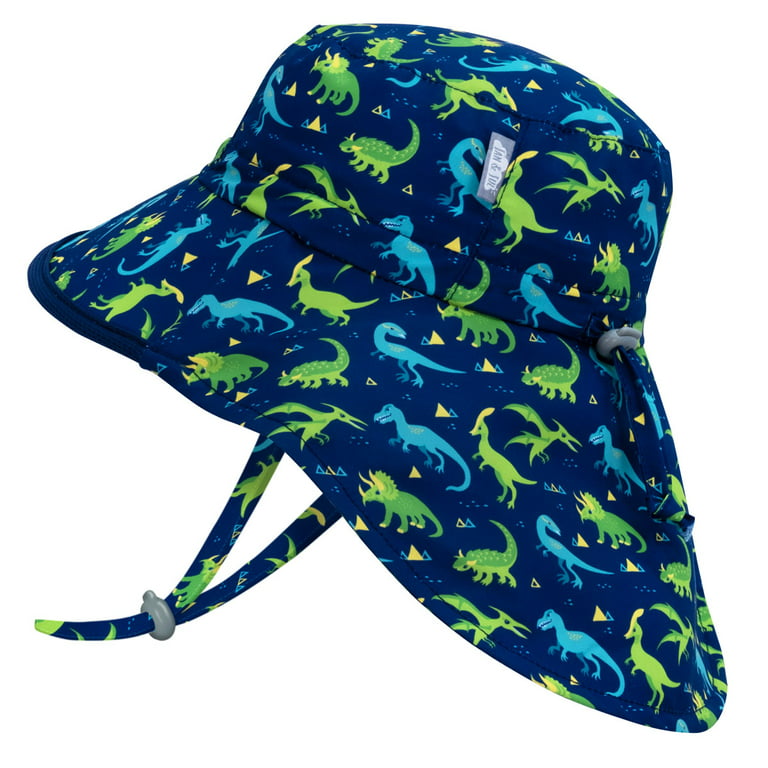Jan & Jul Kids' Sun-Hat for Boys, Lightweight, Breathable Polyester (L: 2-5  Years, Dinoland)