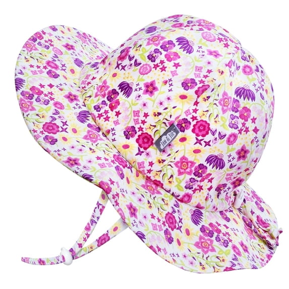 Jan & Jul Kids' Sun-Hat for Girls, 50+ UPF, Lightweight, Breathable (L: 2-5 Years, Wildflower)