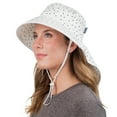 thumbnail image 1 of Jan & Jul Ladies Sun-hat with Neck-Flap Wide Brim Chin-Strap (Cotton Xplorer: Dots, M), 1 of 6