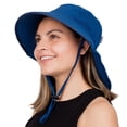 thumbnail image 1 of Jan & Jul Men and Women Sun Hat with Large Neck Flap and Adjustable Strap (Aqua-Dry Xplorer: Navy, L), 1 of 8