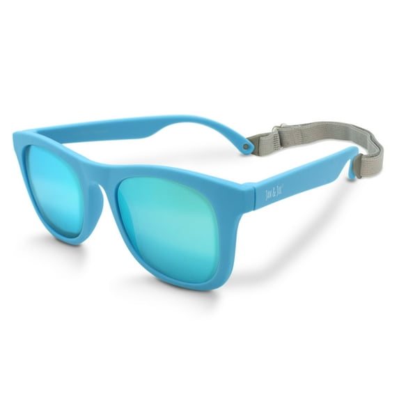Jan & Jul Polarized Sunglasses for Baby Girl Boy, Non-Breakable (S: 6 Months -2 Years, Sky Blue Aurora)