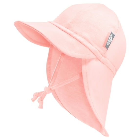 Jan & Jul Sun Soft Baby Caps for Girls (Pale Pink, Size S: 3-6m)