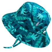 Jan & Jul Toddler Sun-Hat with UV Protection for Boy Girl, Adjustable Size (M: 6-24 Months, Cool Tropical)