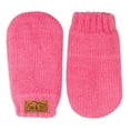 thumbnail image 1 of Jan & Jul baby toddler warm fleece lined thumbless knit mittens for fall winter (S: 3-9m, Watermelon Pink), 1 of 6