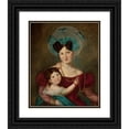 thumbnail image 1 of Jan Krzysztof Damel 20x24 Black Ornate Framed Double Matted Museum Art Print Titled: Portrait of Maria Anna Rawicz (1807-1887) with Her Son Jaś (circa 1834), 1 of 5