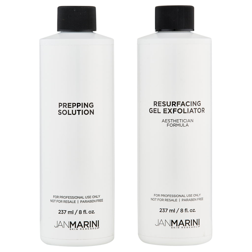 Jan Marini Resurfacing Gel Exfoliator 8 oz & Prepping Solution 8 oz