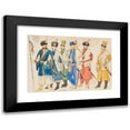 thumbnail image 1 of Jan Matejko 14x11 Black Modern Framed Museum Art Print Titled - Costume Studies-A Number of Male Forms in Military Costumes (1855-1860), 1 of 5