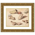 thumbnail image 1 of Jan Matejko 14x12 Gold Ornate Wood Frame and Double Matted Museum Art Print Titled - Costume Studies-Six Shots Drawn During the Opening of Graves in the Church of the Carmelite in Wiśnicz (1, 1 of 4