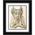thumbnail image 1 of Jan Matejko 2x Matted 20x24 Black Ornate Framed Art Print 'Devil', 1 of 2