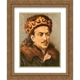 thumbnail image 1 of Jan Matejko 2x Matted 20x24 Gold Ornate Framed Art Print 'Casimir?Jagiellonian', 1 of 2