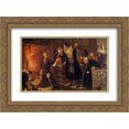 thumbnail image 1 of Jan Matejko 2x Matted 24x18 Gold Ornate Framed Art Print 'Alchemist Sendivogius', 1 of 2