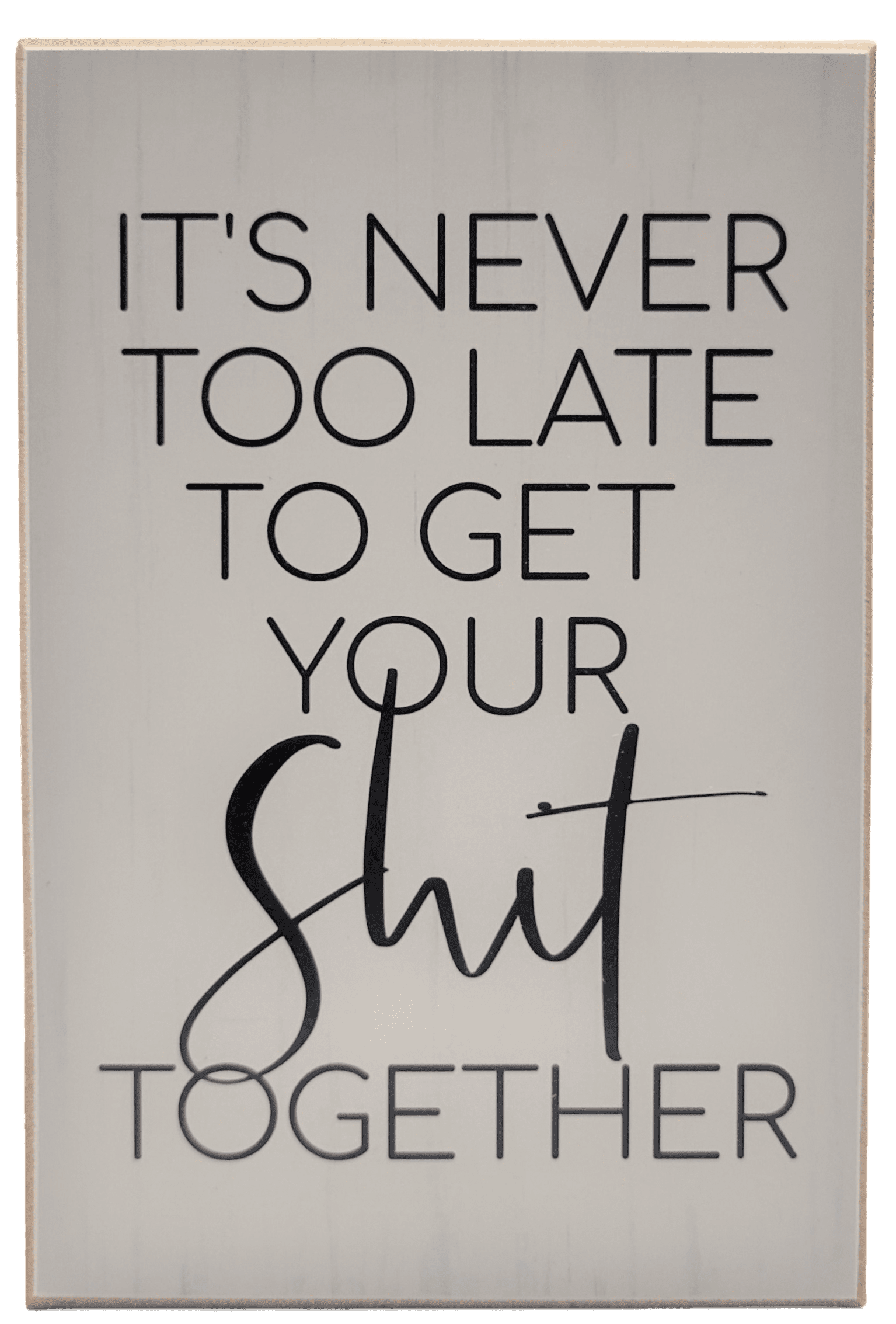 Jan Michaels Art & Home Its never too late to get your shit together ...