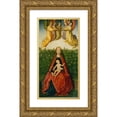 thumbnail image 1 of Jan Provost 9x14 Gold Ornate Wood Frame and Double Matted Museum Art Print Titled - Virgin and Child (ca. 1495-1500), 1 of 4