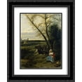 thumbnail image 1 of Jan Siberechts 2x Matted 20x24 Black Ornate Framed Art Print 'Shepherdess', 1 of 2