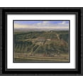thumbnail image 1 of Jan Siberechts 2x Matted 24x20 Black Ornate Framed Art Print 'View of a House and its Estate in Belsize, Middlesex', 1 of 2