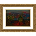 thumbnail image 1 of Jan Stanislawski 18x14 Gold Ornate Wood Frame and Double Matted Museum Art Print Titled - Merchant Garden in Kyiv (1905), 1 of 4