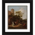 thumbnail image 1 of Jan Steen 15x18 Black Ornate Wood Framed Double Matted Museum Art Print Titled - The Fortune Teller (C. 1650 - 1654), 1 of 5