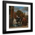 thumbnail image 1 of Jan Steen 20x23 Black Modern Framed Museum Art Print Titled - Adolf and Catharina Croeser, Known as ‘The Burgomaster of Delft and His Daughter’ (1655), 1 of 5