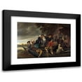 thumbnail image 1 of Jan Steen 24x18 Black Modern Framed Museum Art Print Titled - The Merry Homecoming (1670 - 1679), 1 of 5